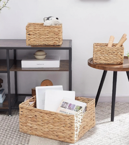 Eco-Friendly Water Hyacinth Storage Basket