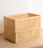 Natural Handwoven Bamboo Storage Basket
