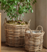 Eco-Friendly Wicker Planter Baskets