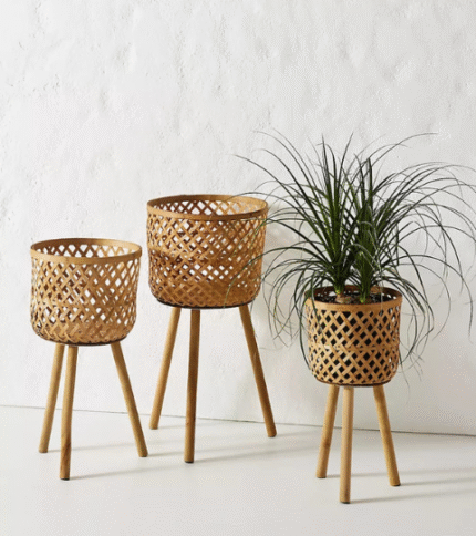 Bamboo Planter Basket